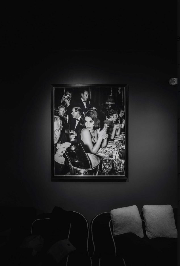 Ascension — intimate social seating and art wall
